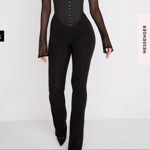 House of CB ERIN mesh trousers